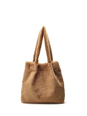 Moda in Pelle Bambi Fluffy Black Shoulder Bag - Image 2 of 4