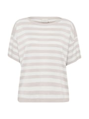 Kaffe Natural Karegina Short Sleeve Pullover Jumper - Image 6 of 7
