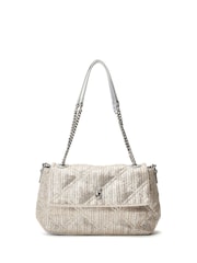 Moda in Pelle Bea Quilted Black Cross-Body Bag - Image 2 of 5