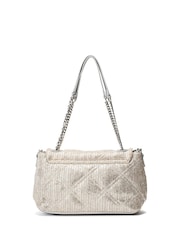 Moda in Pelle Bea Quilted Black Cross-Body Bag - Image 4 of 5