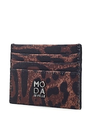 Moda in Pelle Animal Print Ali Card Wallet - Image 1 of 4