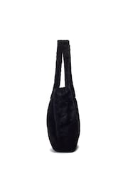 Moda in Pelle Bambi Fluffy Black Shoulder Bag - Image 4 of 4
