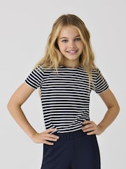 ONLY KIDS Blue Stripe T-Shirt - Image 1 of 4