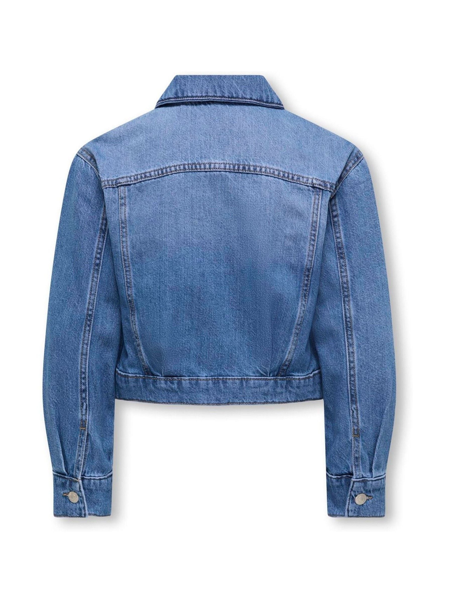 Buy ONLY KIDS Blue Cropped Denim Jacket from Next Romania