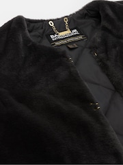 Barbour International Black Mialin Fur Gilet - Image 10 of 11