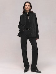 Barbour International Black Mialin Fur Gilet - Image 4 of 11