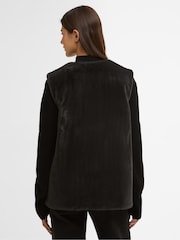 Barbour International Black Mialin Fur Gilet - Image 6 of 11