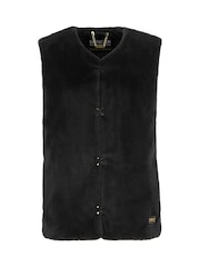 Barbour International Black Mialin Fur Gilet - Image 9 of 11