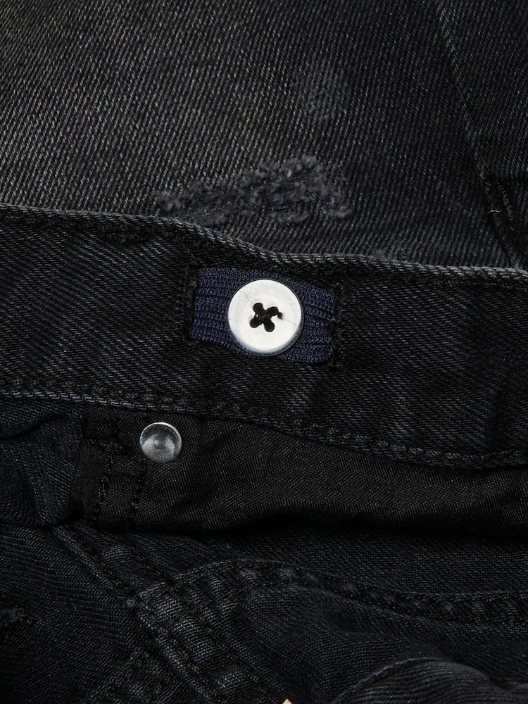 Shorts de denim negros con cinturón de ONLY KIDS - Imagen 7 de 7