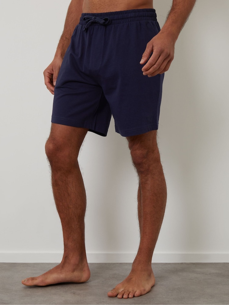 Threadbare Blue Lounge Shorts 2 Pack - Image 2 of 5