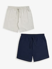 Threadbare Blue Lounge Shorts 2 Pack - Image 5 of 5