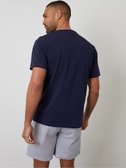Threadbare črtasta pižama s kratkimi rokavi, komplet 2 - Slika 3 iz 5