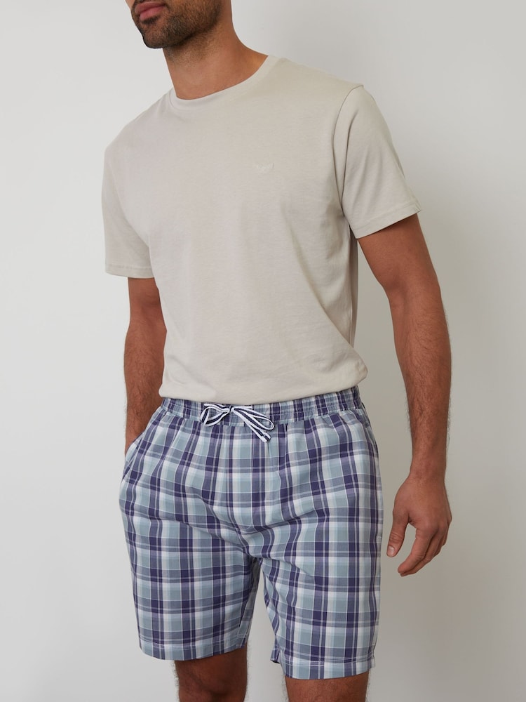 Threadbare Check Short Sleeve Pyjamas Set - صورة 4 من 4 Threadbare Check Short Sleeve Pyjamas Set - صورة 4 من 4