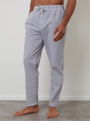 Threadbare Blue Cotton Poplin Lounge Joggers 2 Pack - Image 3 of 5