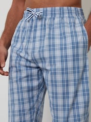 Threadbare Blue Cotton Poplin Lounge Joggers 2 Pack - Image 4 of 5