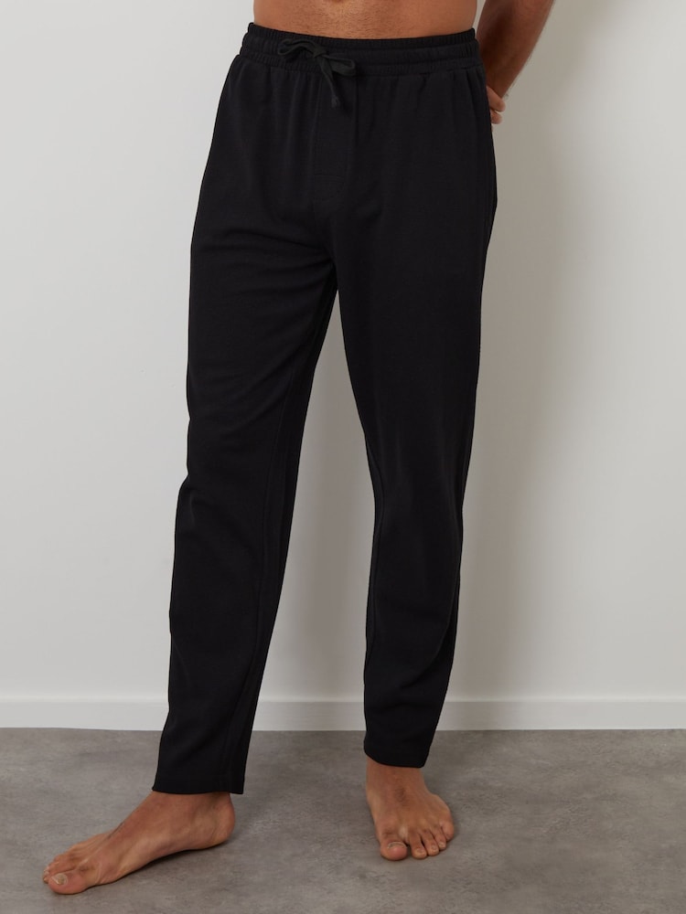 Threadbare Blue Popcorn Textured Jogger-Style Lounge Joggers 2 Pack - Image 2 of 5
