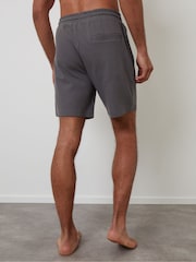 Threadbare Black Waffle Textured Lounge 100% Cotton Shorts 3 Pack - Image 2 of 4