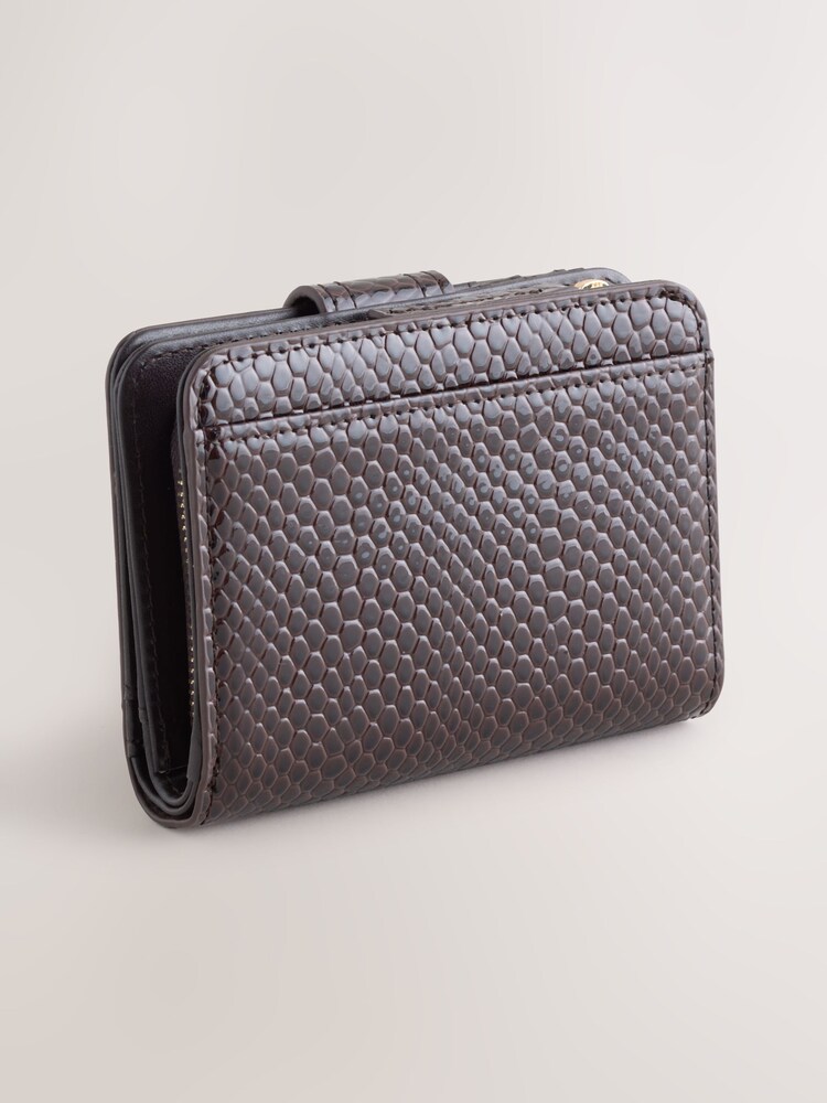 Chocolate Brown Buckle Midi Purse - Image 2 of 5