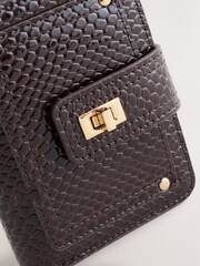Chocolate Brown Buckle Midi Purse - Image 4 of 5