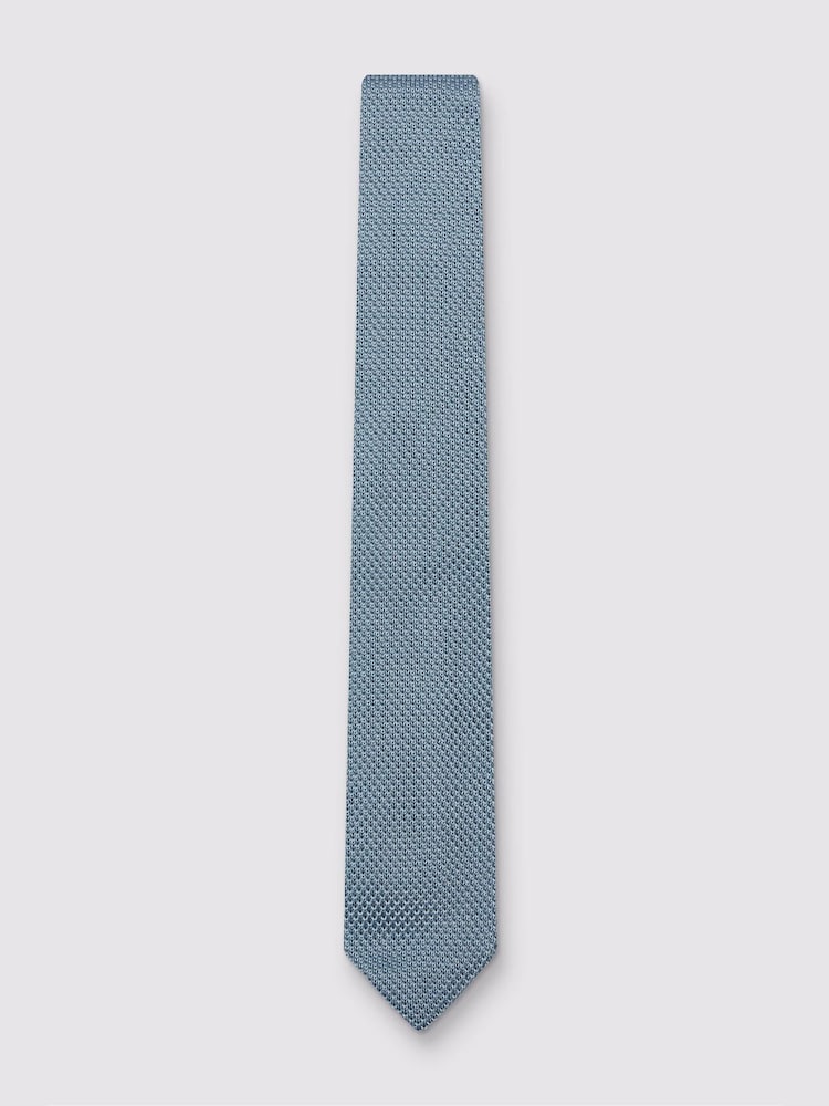 Antique Rogue Blue Knitted Tie - Image 1 of 4