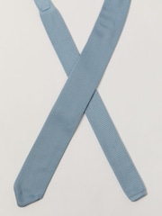 Antique Rogue Blue Knitted Tie - Image 3 of 4