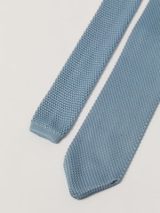 Antique Rogue Blue Knitted Tie - Image 4 of 4