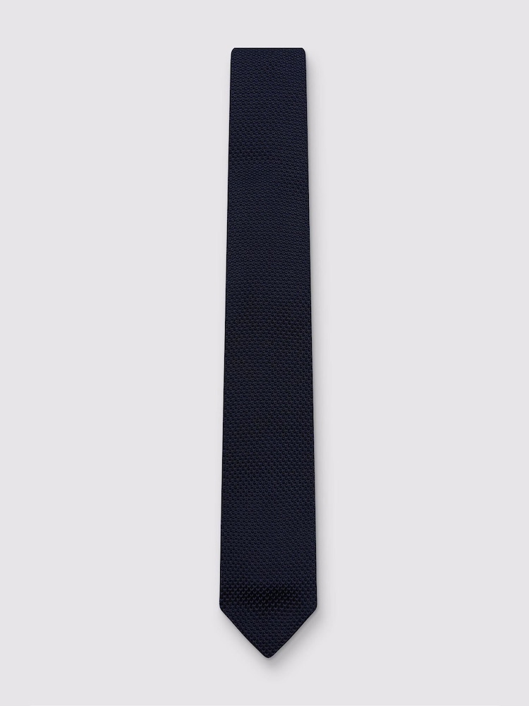 Antique Rogue Blue Knitted Tie - Image 1 of 2