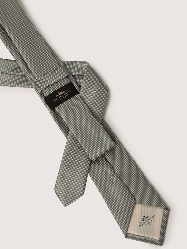 Antique Rogue Green Texture Tie - Image 2 of 4