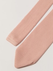Antique Rogue Pink Knitted Tie - Image 2 of 3