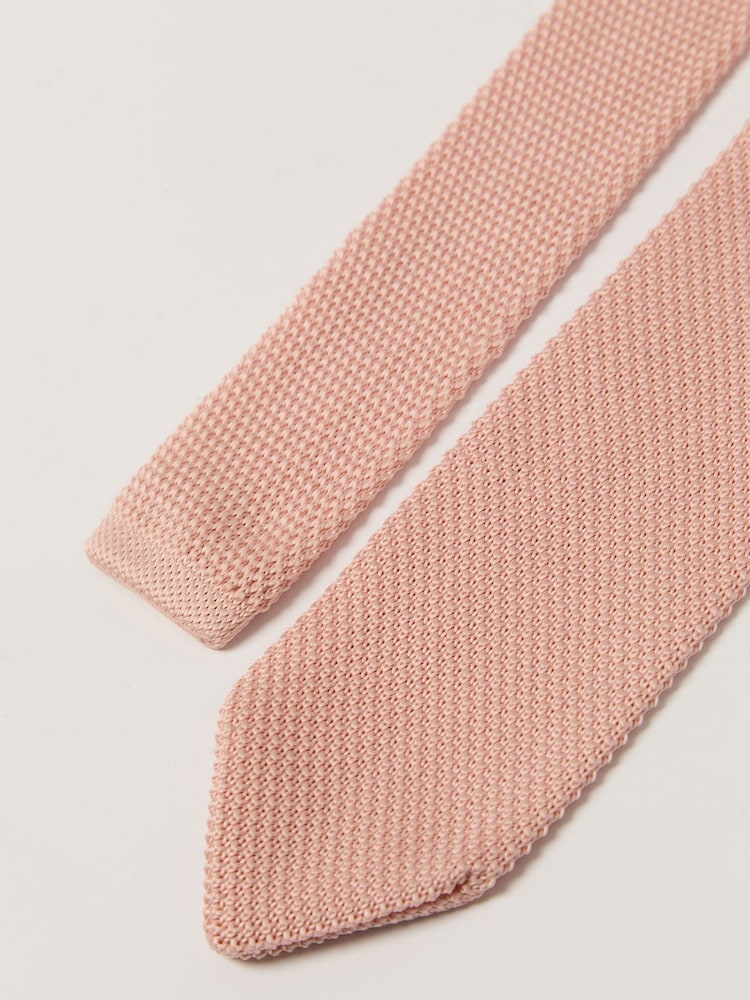 Antique Rogue Pink Knitted Tie - Image 2 of 3