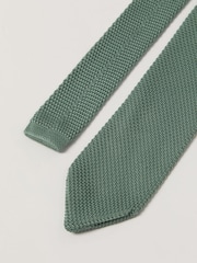 Antique Rogue Green Knitted Tie - Image 4 of 4