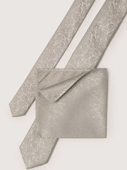 Antique Rogue Leaf Jacquard Tie - Imagen 4 de 4