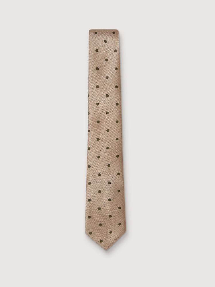 Antique Rogue Natural Polka Dot Tie - Image 1 of 4