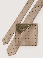 Antique Rogue Natural Polka Dot Tie - Image 4 of 4