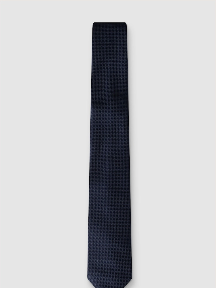 Antique Rogue Blue Texture Tie - Image 1 of 4