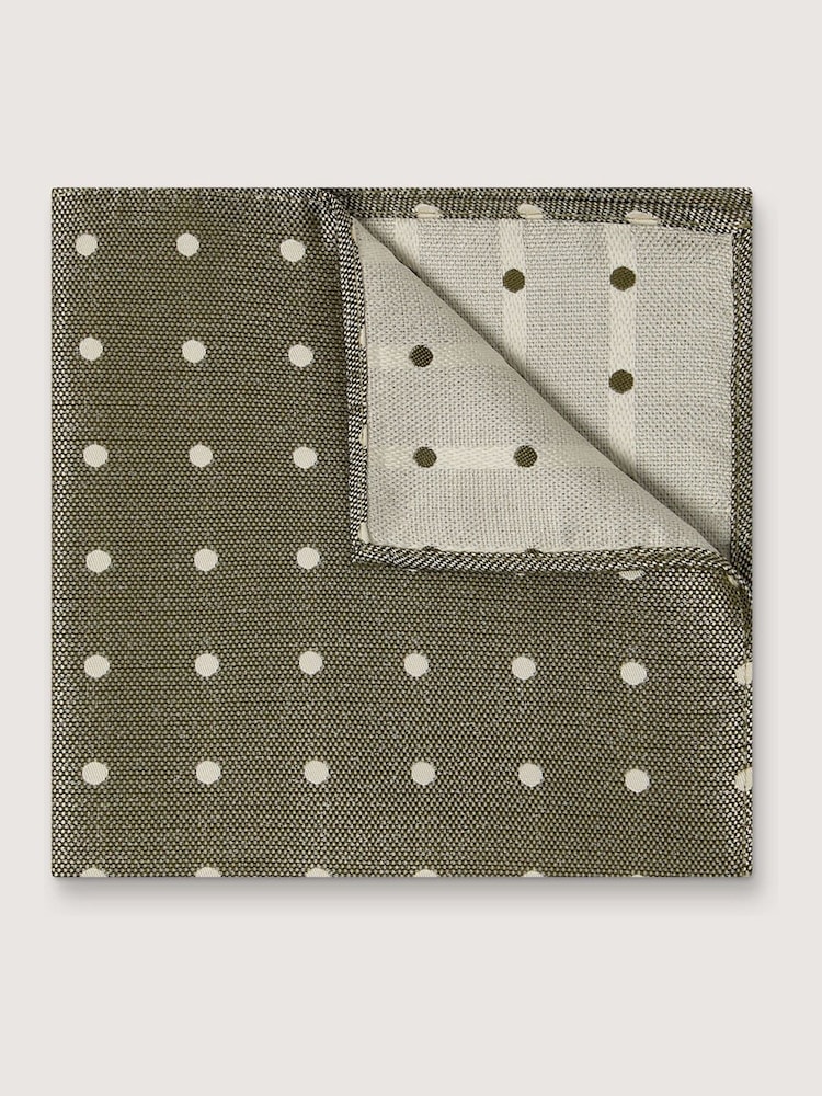 Antique Rogue Green Polka Dot Handkerchief - Image 1 of 3