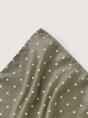 Antique Rogue Green Polka Dot Handkerchief - Image 3 of 3