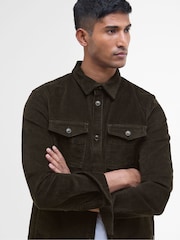 Barbour® Olive Green Regular Cord Overshirt - Image 4 of 6