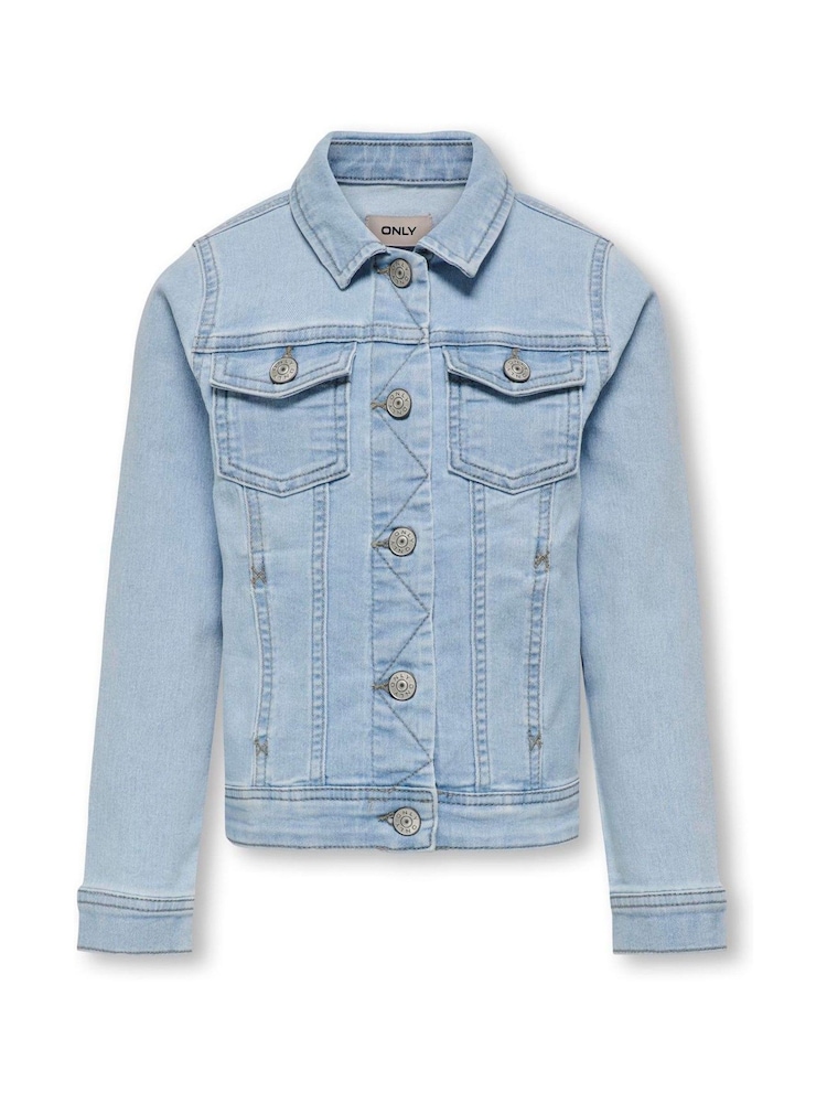 ONLY KIDS Blue Sara Denim Jacket - Image 2 of 5
