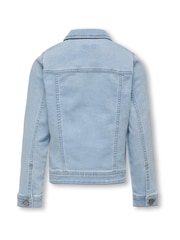 ONLY KIDS Blue Sara Denim Jacket - Image 3 of 5