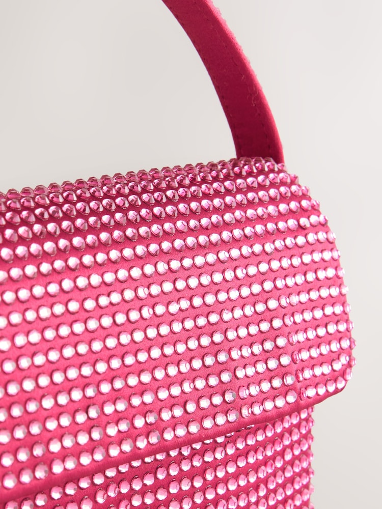 Pink Mini Sparkle Embellished Bag - Image 5 of 5