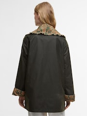 Barbour x Farm Rio Green Maria Clara Wax Jacket - Image 2 of 9