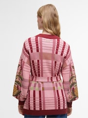 Barbour x Farm Rio Pink Luisa Embroidered Belted Cardigan - Image 2 of 8