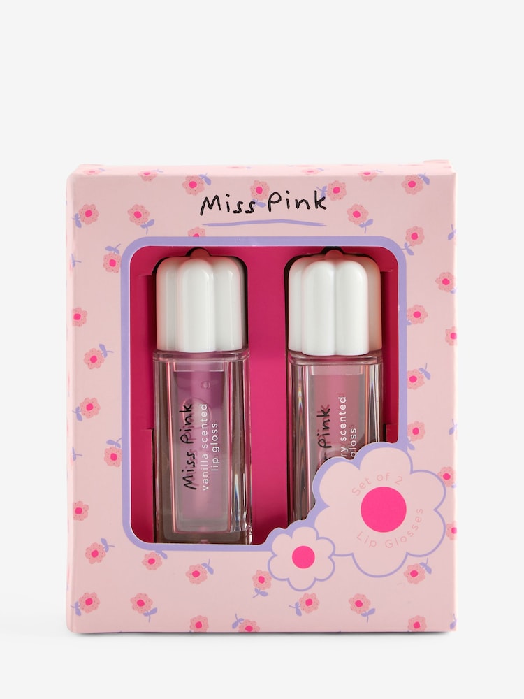 Set of 2 Miss Pink Flower Lip Glosses - Image 3 of 3 Set of 2 Miss Pink Flower Lip Glosses - Image 3 of 3