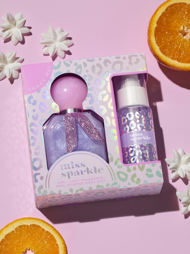 Miss Sparkle Shimmering 50ml Light Fragrance and 75ml Body Mist Set - Image 1 of 3 Miss Sparkle Shimmering 50ml Light Fragrance and 75ml Body Mist Set - Image 1 of 3