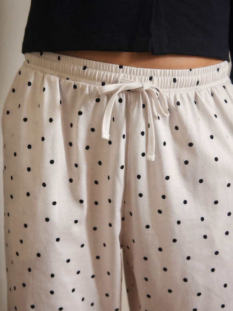 Monochrome Polka Dot - Long Sleeve Cardigan Pyjamas - Imagem 5 de 5 Monochrome Polka Dot - Long Sleeve Cardigan Pyjamas - Imagem 5 de 5
