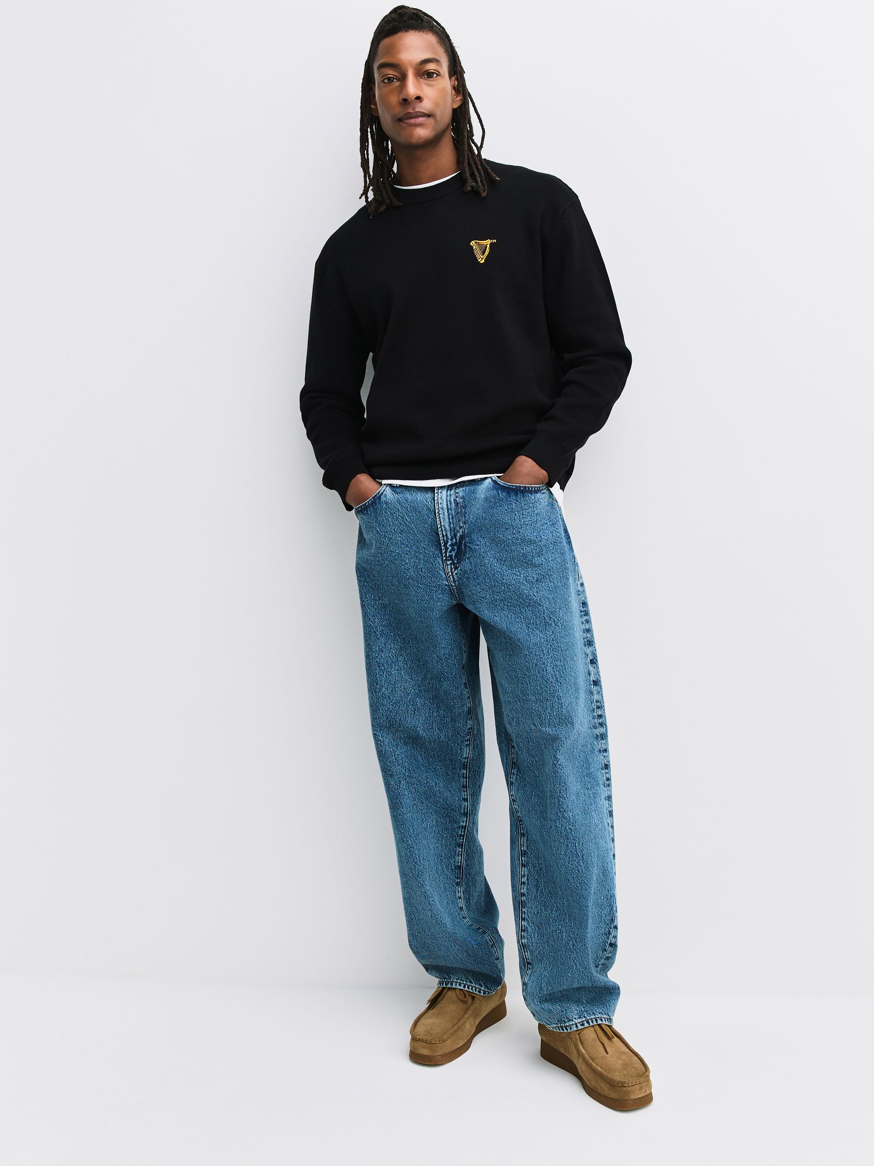 Buy Black Guinness Graphic Crew Neck Jumper from Next USA
