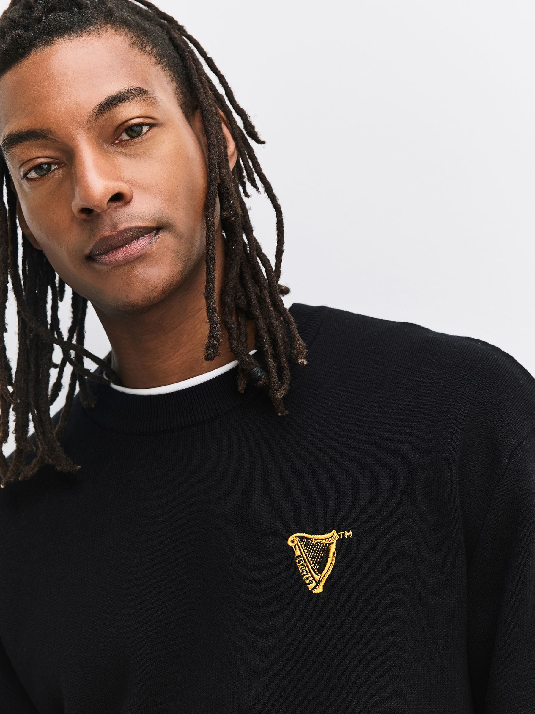 Buy Black Guinness Graphic Crew Neck Jumper from Next USA
