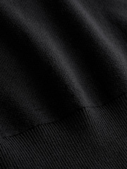 Qara - Rahat Fit Guinness Lisenziyalı Qrafik Kru Yaxalı Sviter - 4şəkildən 4 şəkil