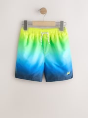 أصفر/أزرق - لون متدرج ـ شورت سباحة (3-16 سنة) - صورة 1 من 5